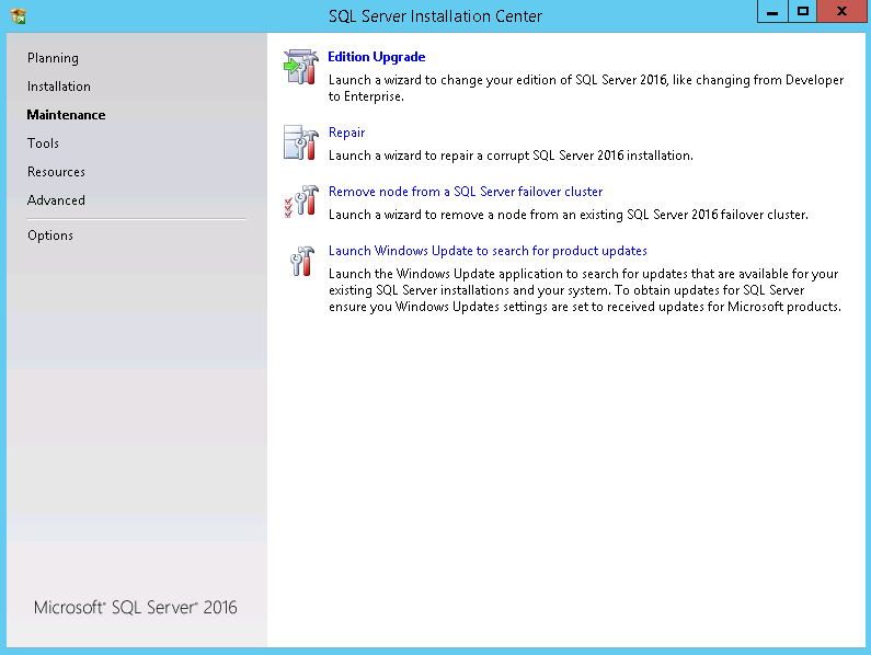 SQL Server edition upgrade