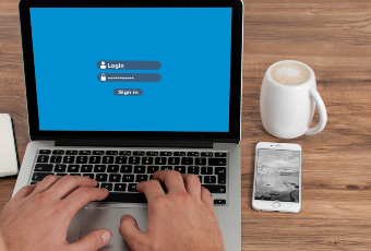 computer login screen
