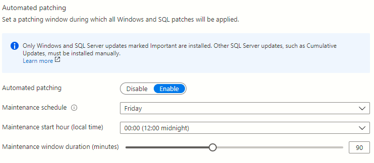 IaaS Extension Automated Patching