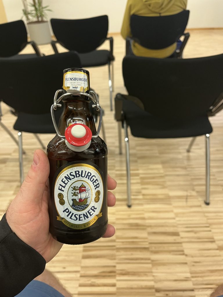 Beer in the final session of the day