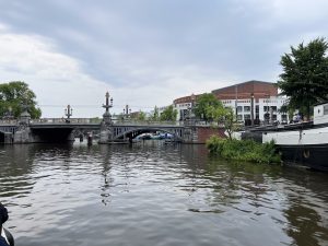 Cruising along the Amsterdam canals